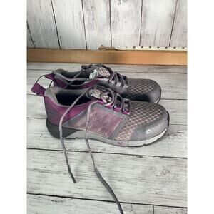 Timberland Women's Grey/Purple Radius Work Shoes Size 6.5